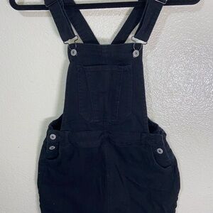 Kids Black Overalls